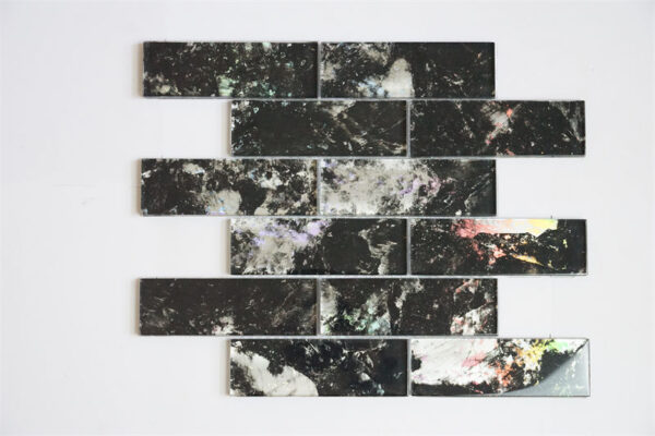 48x148mm Glass Mosaic Tile for Bathroom Wall Decoration Customized patterns Thailand Factory production