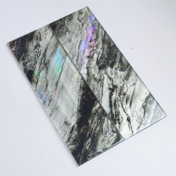 Black Marble Glitter Glass Mosaic Tile Kitchen Bathroom Wall Tiles Swimming Pool Glass Tile Thailand