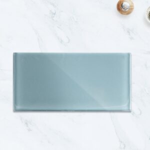 Light green Glass Mosaic Tile Kitchen Bathroom Wall Decoration Tiles Factory Wholesale