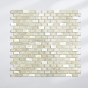 Long thin strip electroplating Stone Glass Mosaic Tile Kitchen Bathroom Wall Decoration Tiles Factory Wholesale