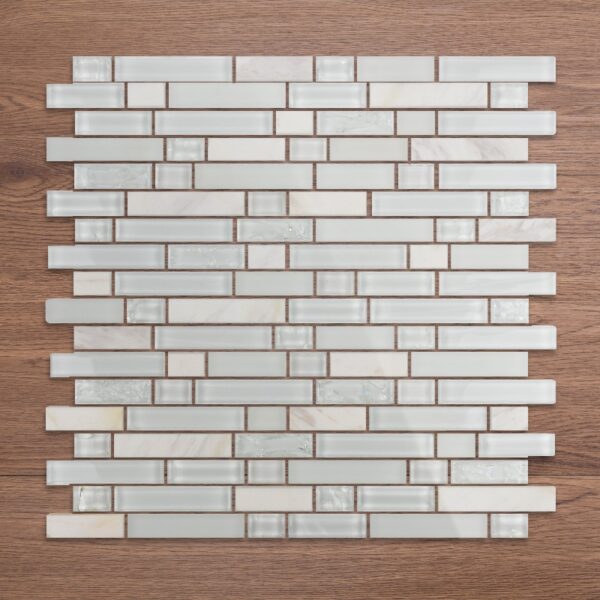 Rectangle Glass Mosaic Tile Kitchen Bathroom Wall Decoration Tiles Factory Wholesale