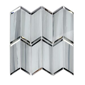 Silver Stone Arrow Glass Mosaic Tile for Kitchen Bathroom Wall Decoration Tiles Thailand Factory