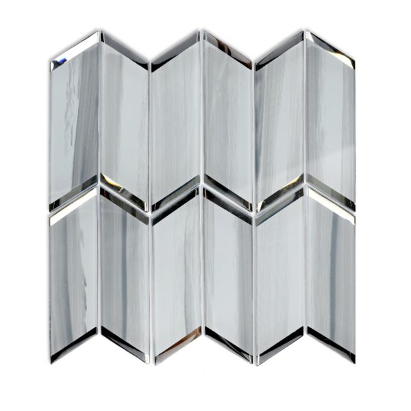 Silver Stone Arrow Glass Mosaic Tile for Kitchen Bathroom Wall Decoration Tiles Thailand Factory