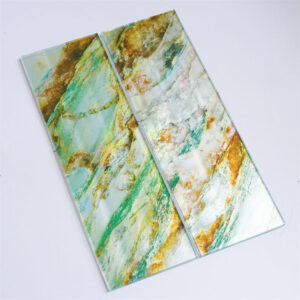 Strip Glass Tile Mosaic for Bathroom Wall Decoration Customized patterns Factory production