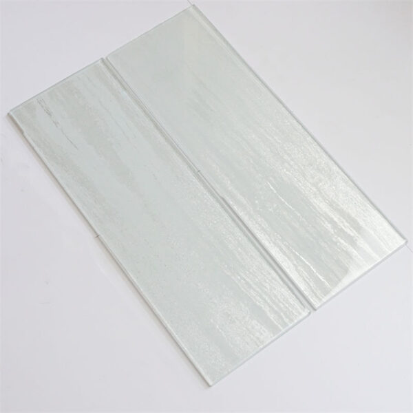 White Glitter Glass Mosaic Tile Kitchen Bathroom Wall Tiles Decoration Thailand Factory